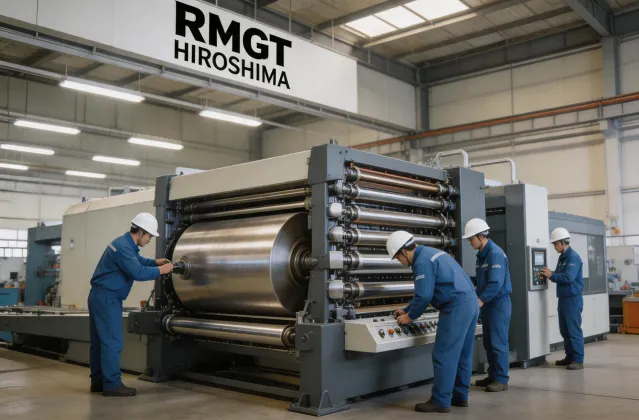RMGT press assembly in the Hiroshima factory