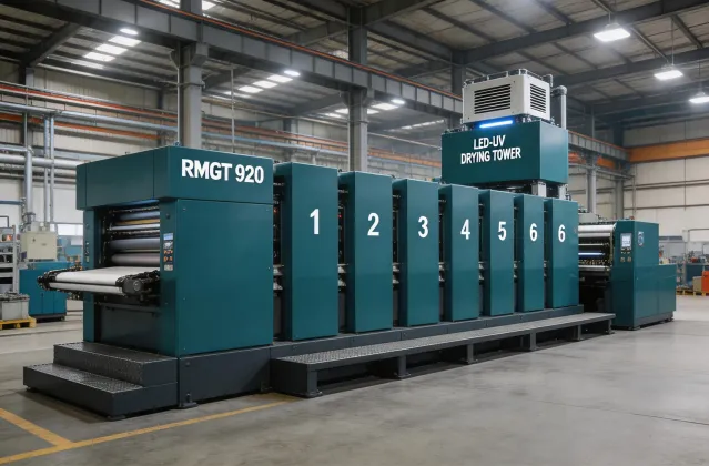 RMGT 920 series B2 sheetfed offset press for mid-run commercial work